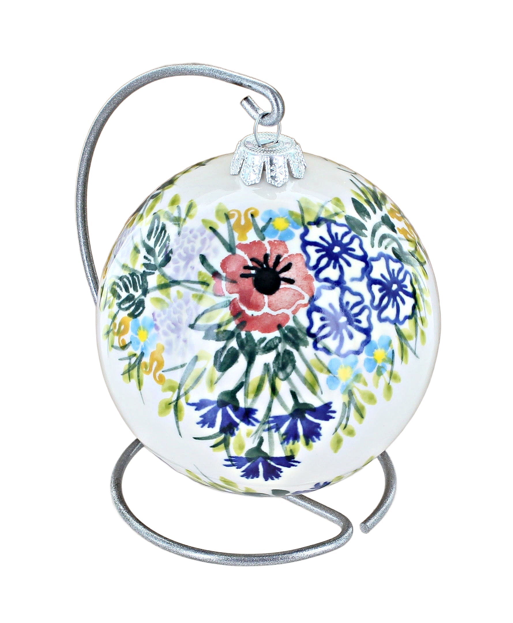 WR Unikat Summer Garden Large Christmas Ball — Polish Pottery