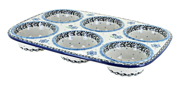 Ceramika Artystyczna Eliza Muffin Pan — Polish Pottery