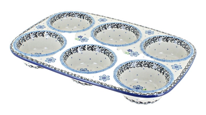 Ceramika Artystyczna Eliza Muffin Pan — Polish Pottery