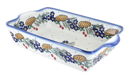 WR Unikat Pinecone Loaf Baker — Polish Pottery