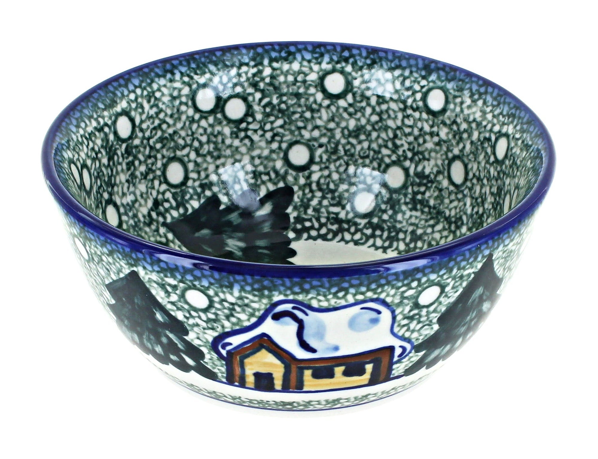 WR Unikat Winter Forest Dining Plates & Bowls — Polish Pottery