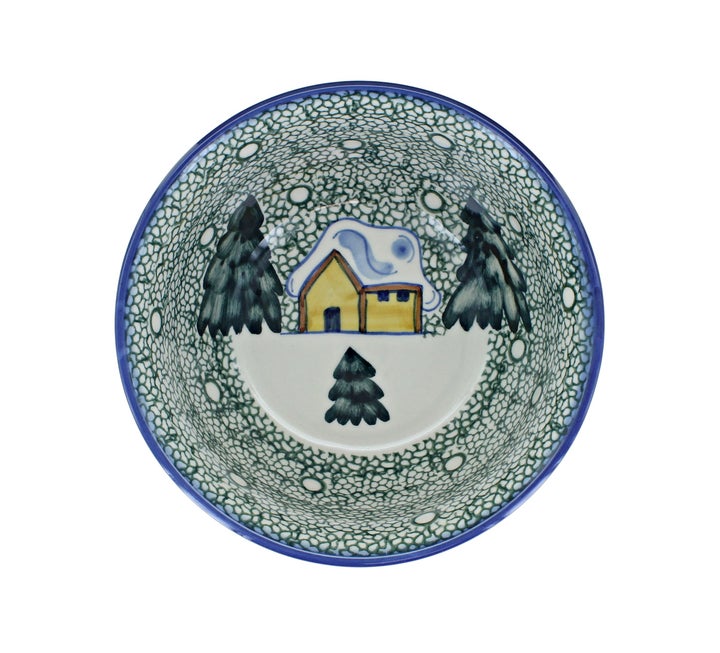 WR Unikat Winter Forest Dining Plates & Bowls — Polish Pottery