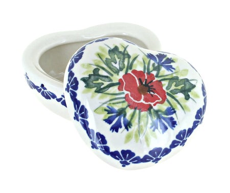 WR Unikat Cherry Red Bouquet Décor — Polish Pottery