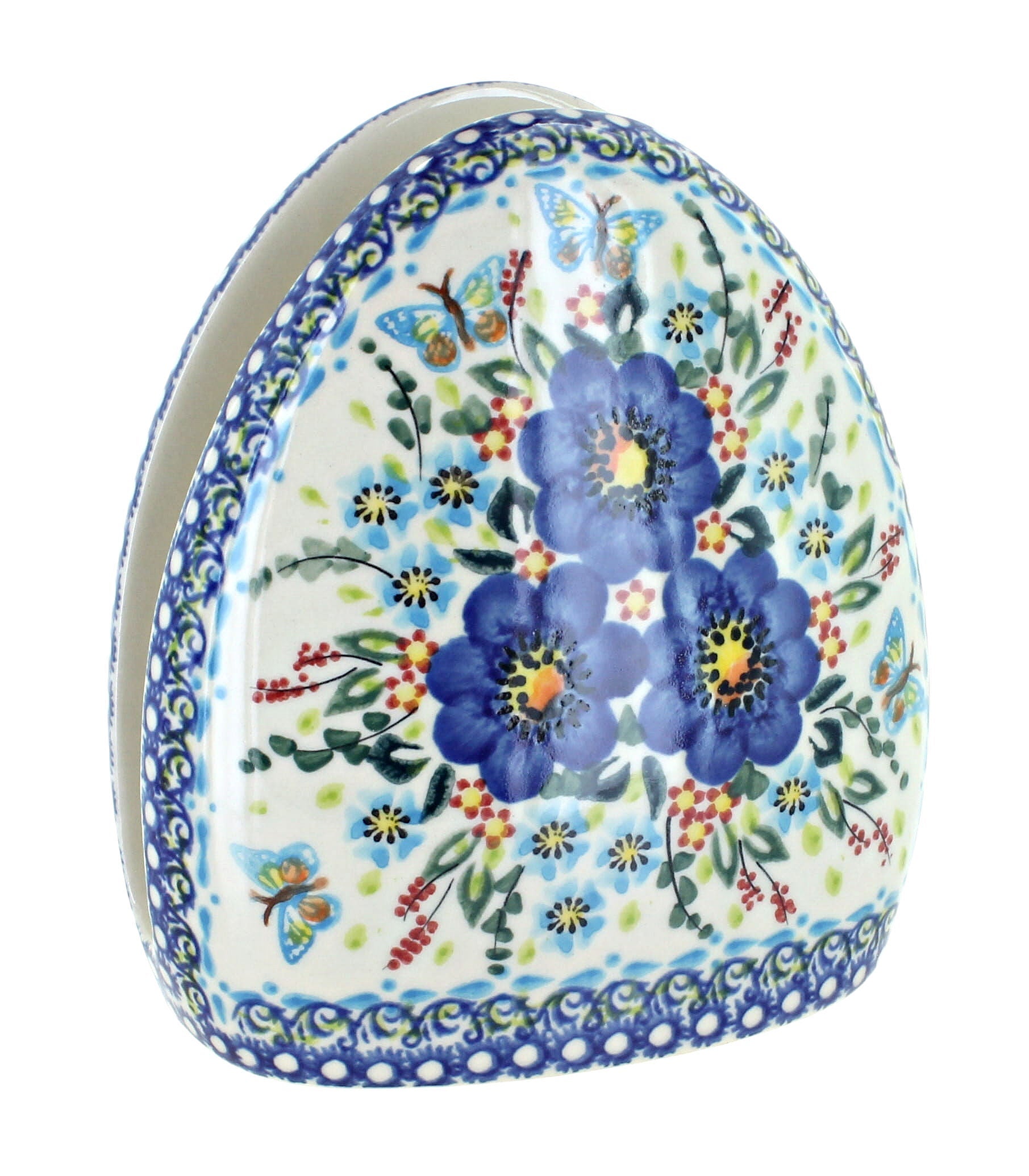 Vena Garden of Blue Dining Accessories — Polish Pottery