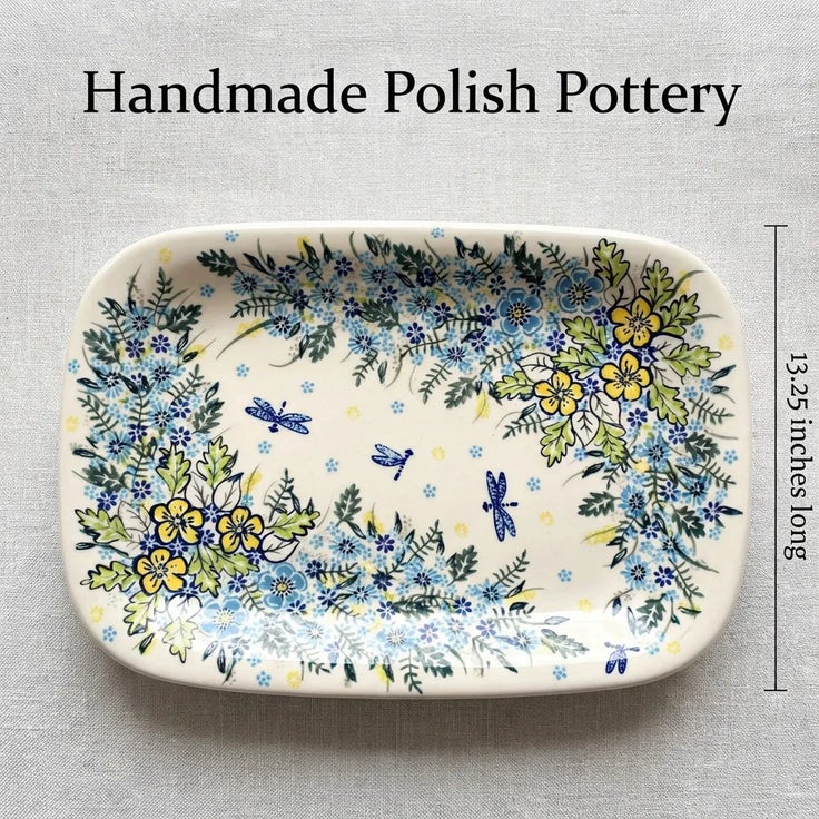 Detail image of Vena Alyssa Large Serving Piece — Polish Pottery
