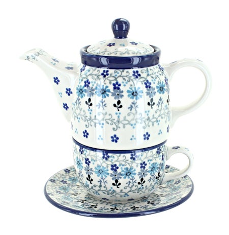 Ceramika Artystyczna Celeste Teapot — Polish Pottery