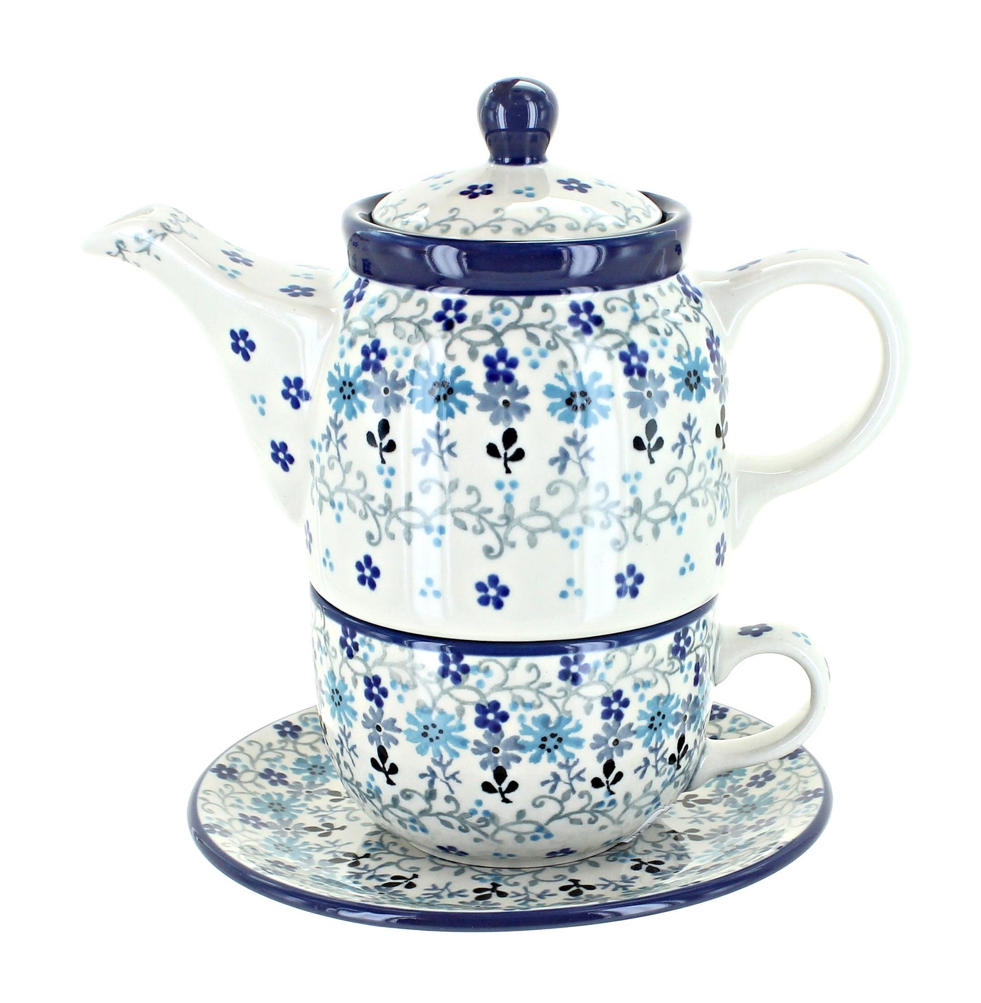 Ceramika Artystyczna Celeste Teapot — Polish Pottery