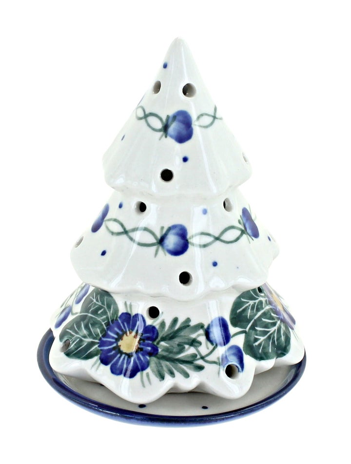 WR Unikat Forget Me Not Luminary — Polish Pottery