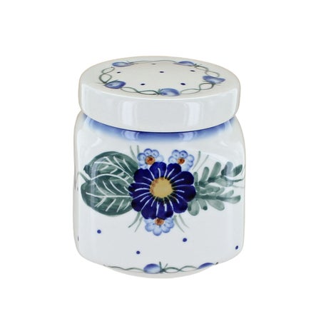 WR Unikat Forget Me Not Counter Storage — Polish Pottery