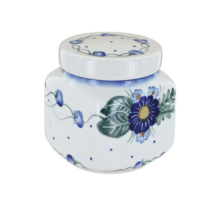 Detail image of WR Unikat Forget Me Not Counter Storage — Polish Pottery