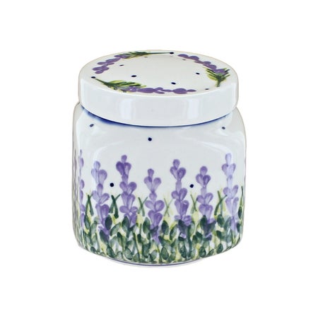 WR Unikat Lavender Fields Counter Storage — Polish Pottery