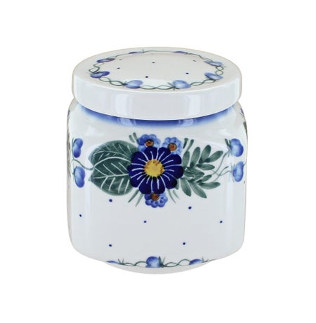 WR Unikat Forget Me Not Counter Storage — Polish Pottery