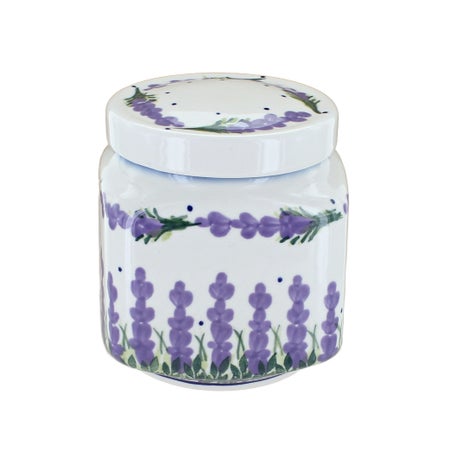 WR Unikat Lavender Fields Counter Storage — Polish Pottery
