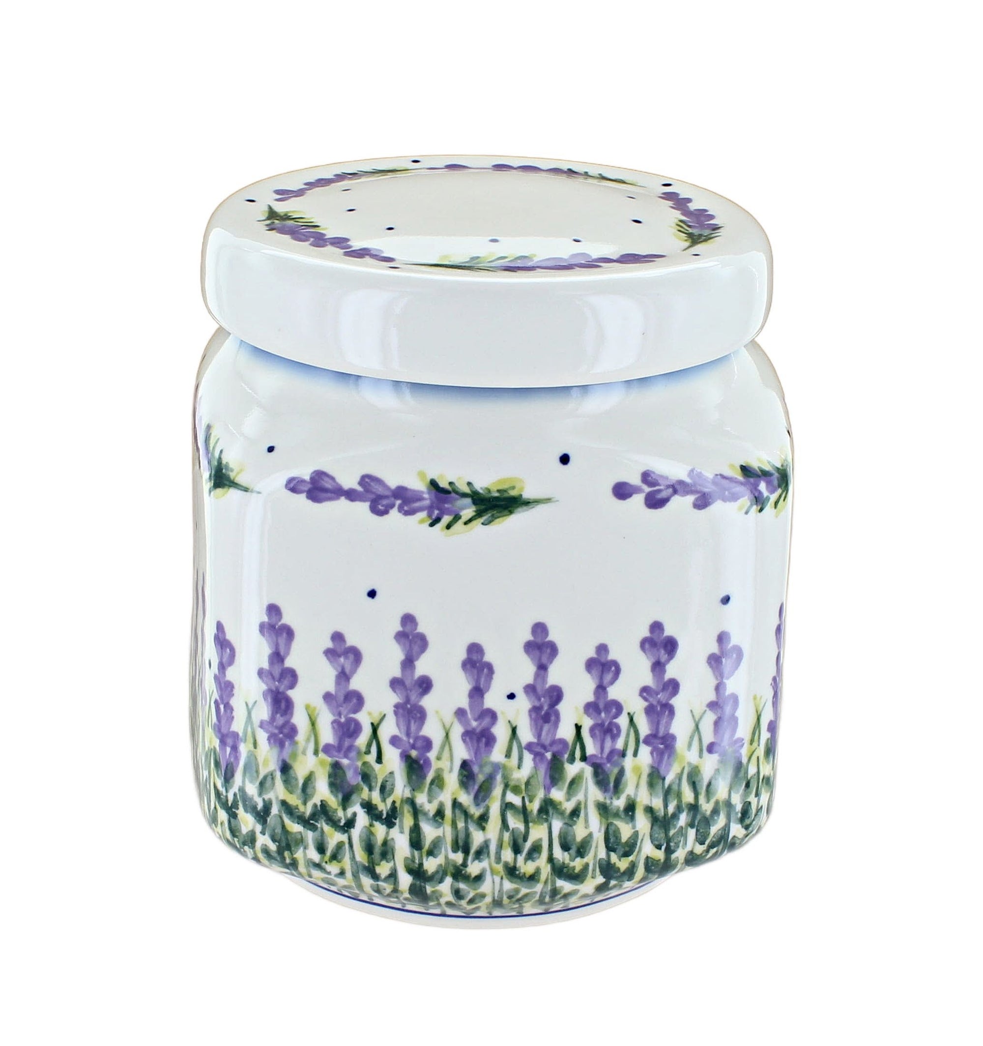 WR Unikat Lavender Fields Counter Storage — Polish Pottery