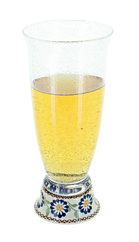 Manufaktura Peach Blossom Drinking Glass — Polish Pottery