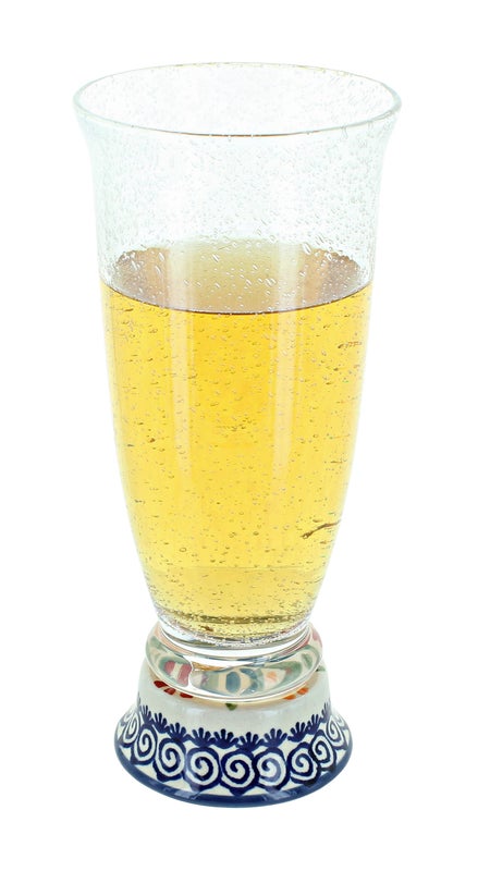 Manufaktura Garden Bouquet Drinking Glass — Polish Pottery