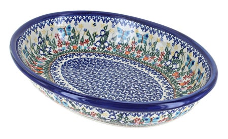 Vena Garden of Eden Large Bakeware — Polish Pottery