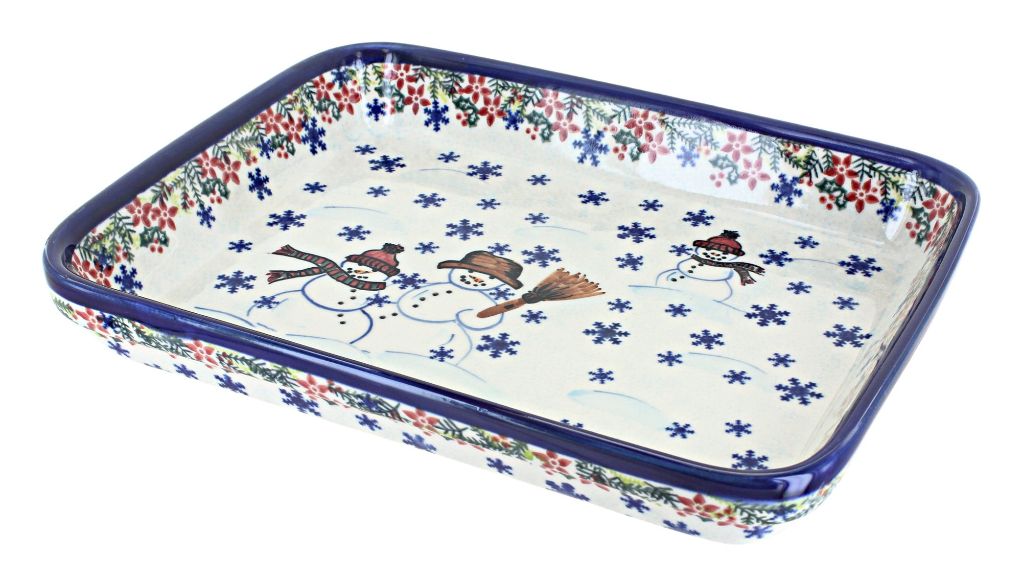 Vena Snowflake Friends Medium Bakeware — Polish Pottery