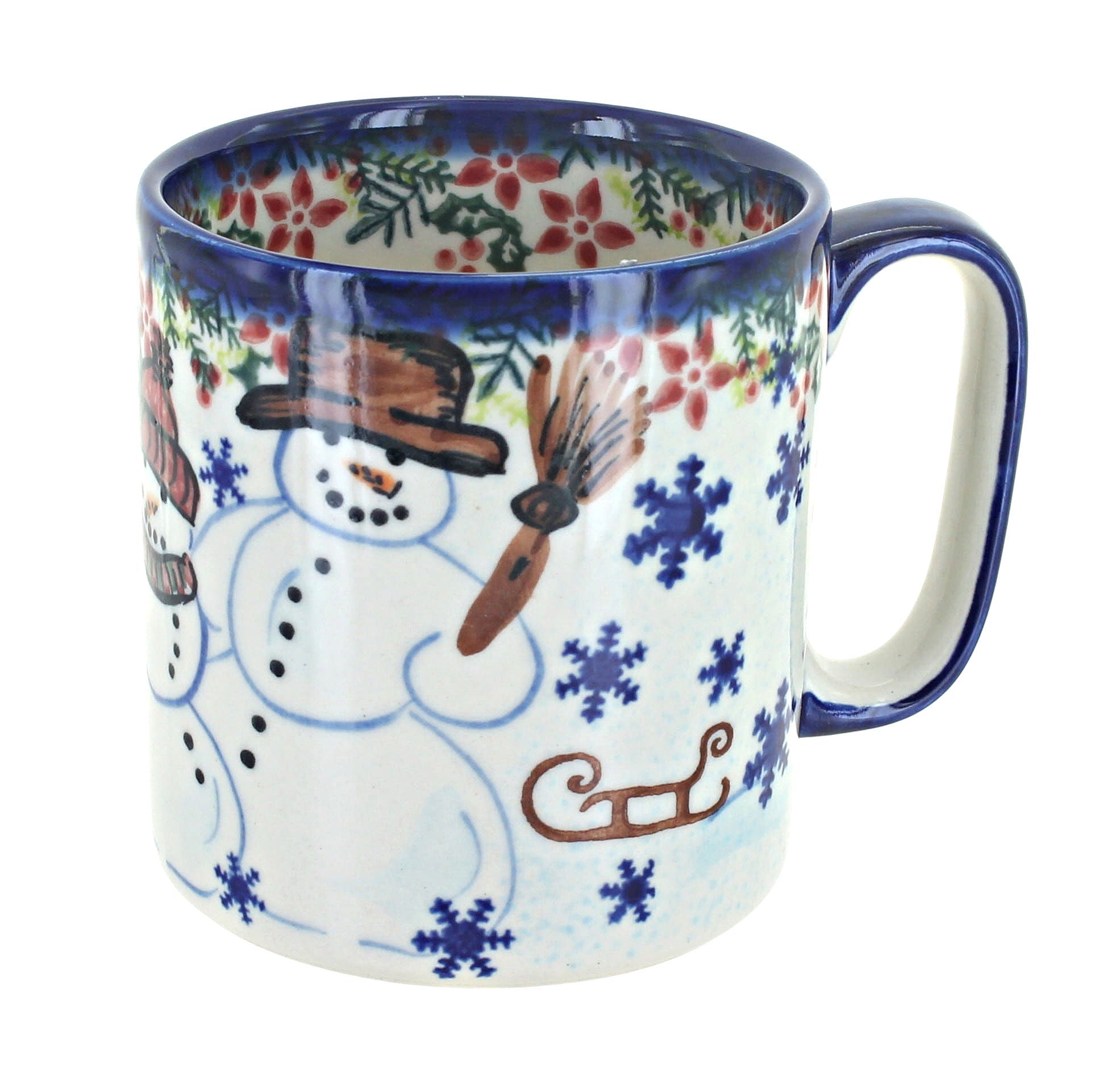 Vena Snowflake Friends Mug — Polish Pottery