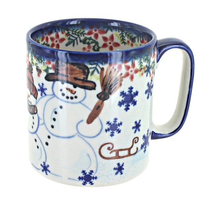 Vena Snowflake Friends Mug — Polish Pottery