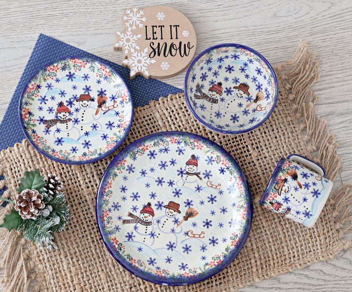 Vena Snowflake Friends Mug — Polish Pottery