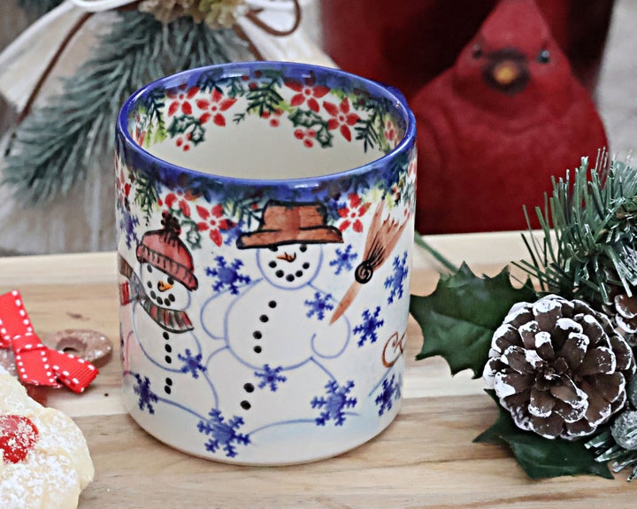 Vena Snowflake Friends Mug — Polish Pottery