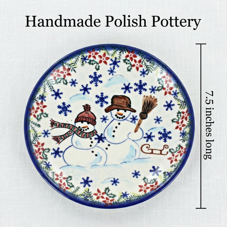 Detail image of Vena Snowflake Friends Dining Plates & Bowls — Polish Pottery