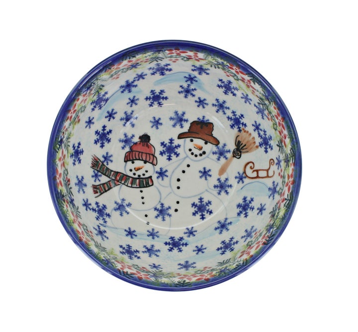 Vena Snowflake Friends Dining Plates & Bowls — Polish Pottery