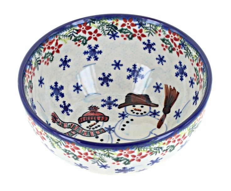Detail image of Vena Snowflake Friends Dining Plates & Bowls — Polish Pottery