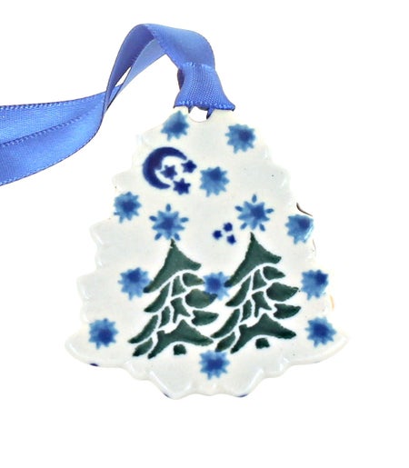 Ceramika Artystyczna Evergreen Magic Christmas Ornament — Polish Pottery