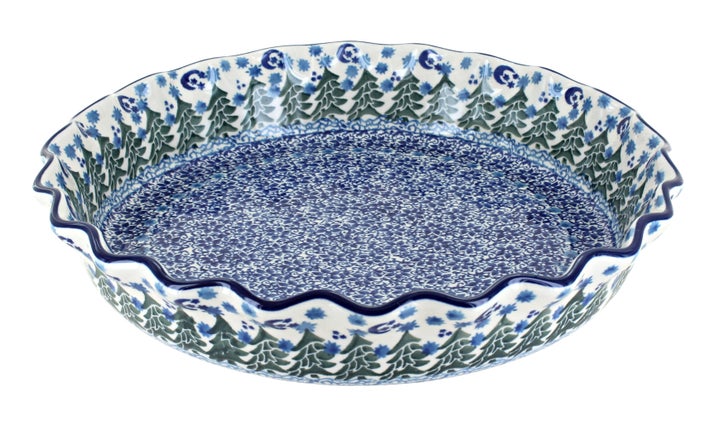 Ceramika Artystyczna Evergreen Magic Pie Plate — Polish Pottery