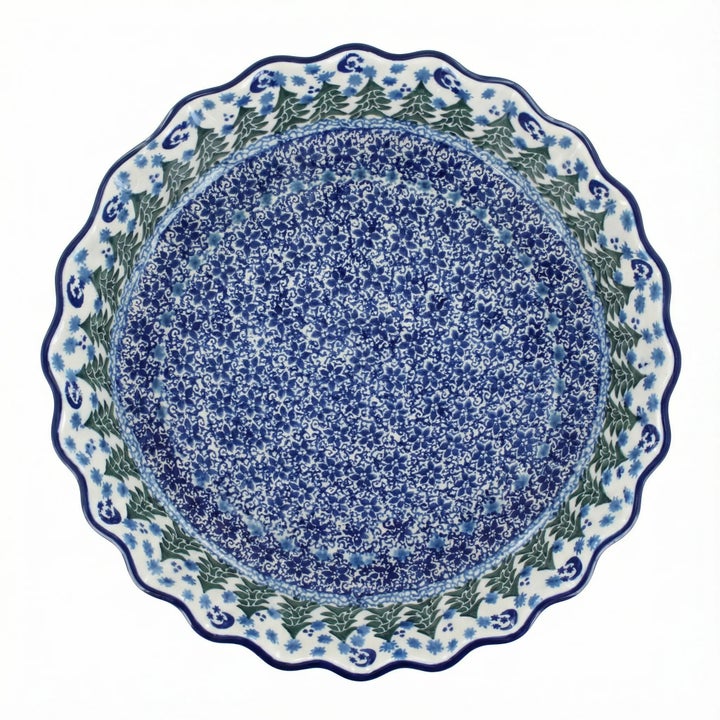 Ceramika Artystyczna Evergreen Magic Pie Plate — Polish Pottery