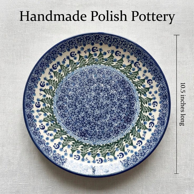 Detail image of Ceramika Artystyczna Evergreen Magic Dining Plates & Bowls — Polish Pottery