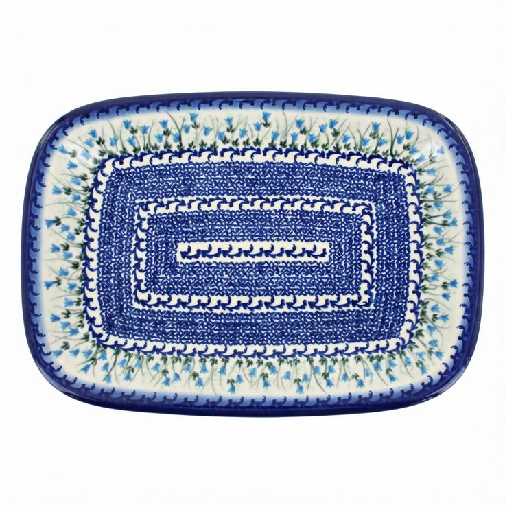 Detail image of Vena Misty Large Serving Piece — Polish Pottery