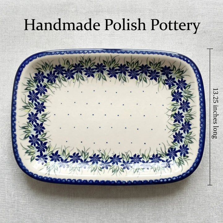 Vena Sierra Large Serving Piece — Polish Pottery