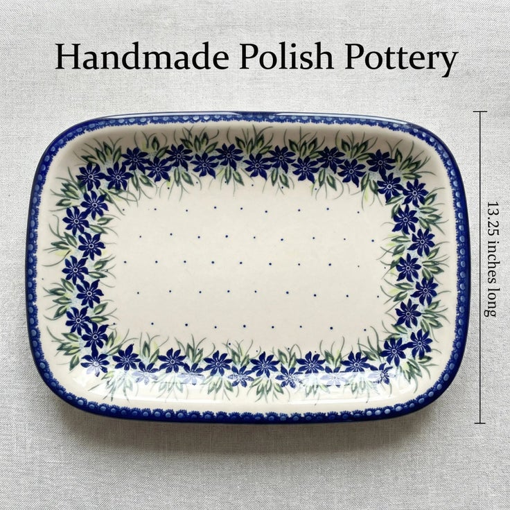 Detail image of Vena Sierra Large Serving Piece — Polish Pottery