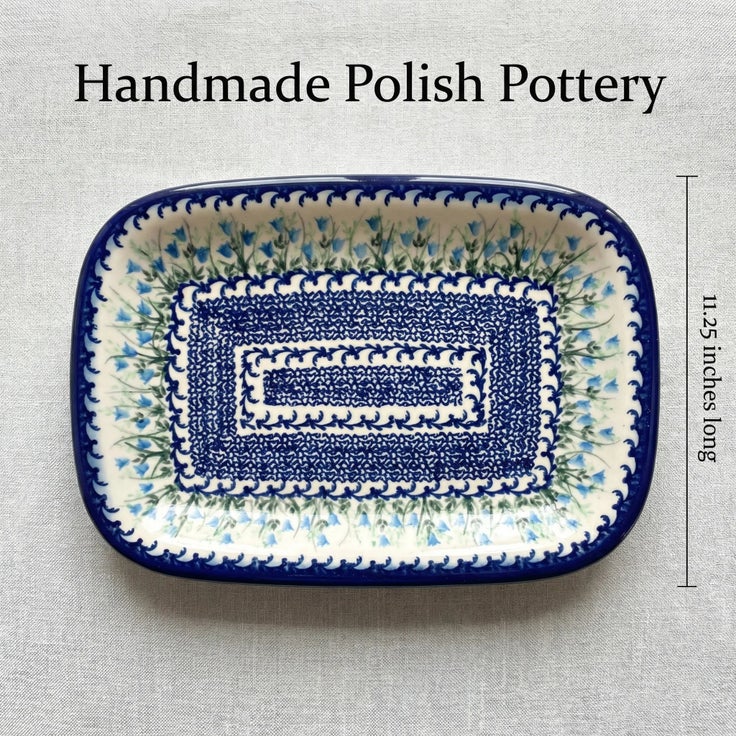 Detail image of Vena Misty Medium Serving Piece — Polish Pottery