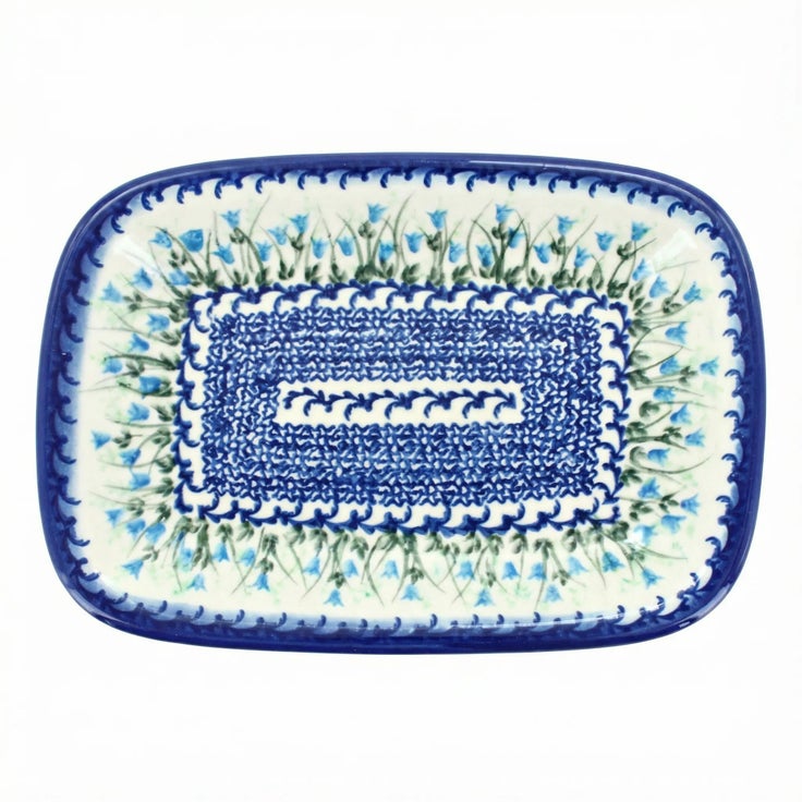 Detail image of Vena Misty Small Serving Piece — Polish Pottery