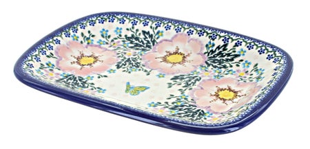 Vena Apple Blossom Small Serving Piece — Polish Pottery