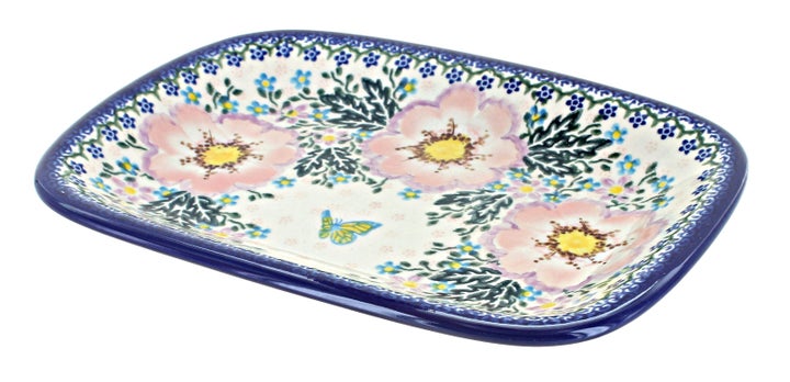 Vena Apple Blossom Small Serving Piece — Polish Pottery
