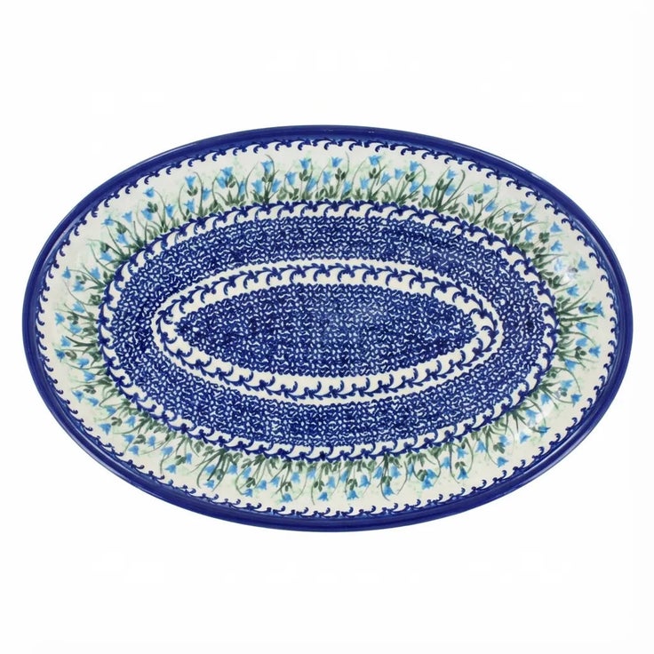 Detail image of Vena Misty Large Serving Piece — Polish Pottery