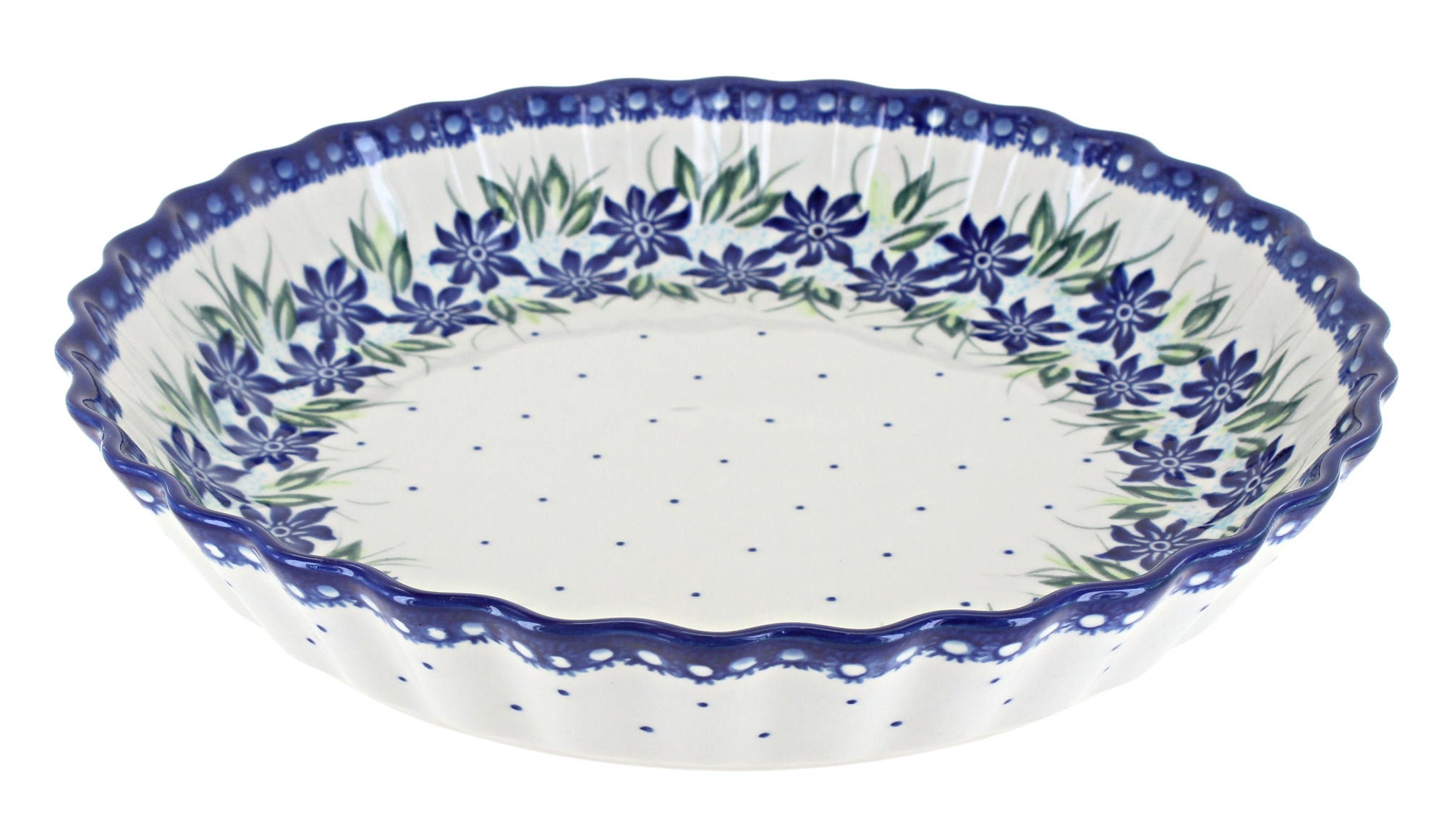Vena Sierra Pie Plate — Polish Pottery