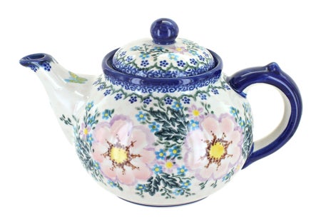 Vena Apple Blossom Teapot — Polish Pottery