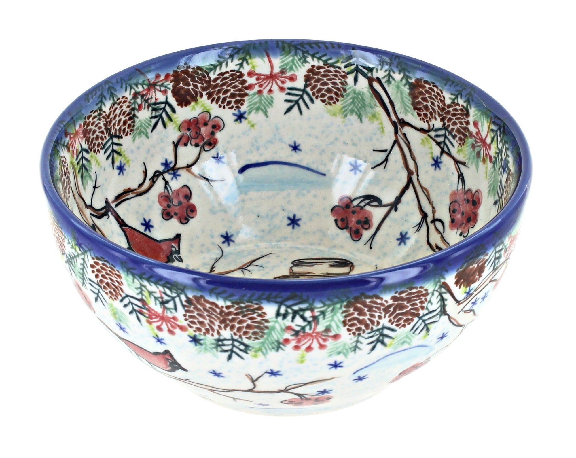 Vena Little Snowman Dining Plates & Bowls — Polish Pottery