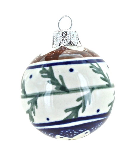 Zaklady Evergreen Small Christmas Ball — Polish Pottery