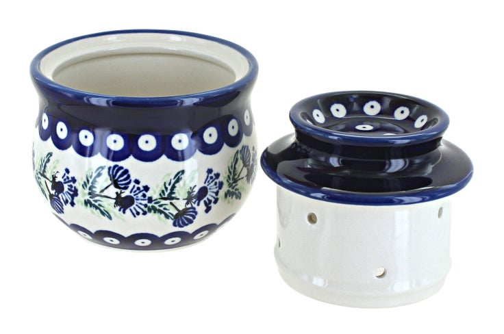 Detail image of Zaklady Sweet Annie Butter Dish — Polish Pottery