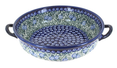 Zaklady Seaside Swirl Medium Bakeware — Polish Pottery