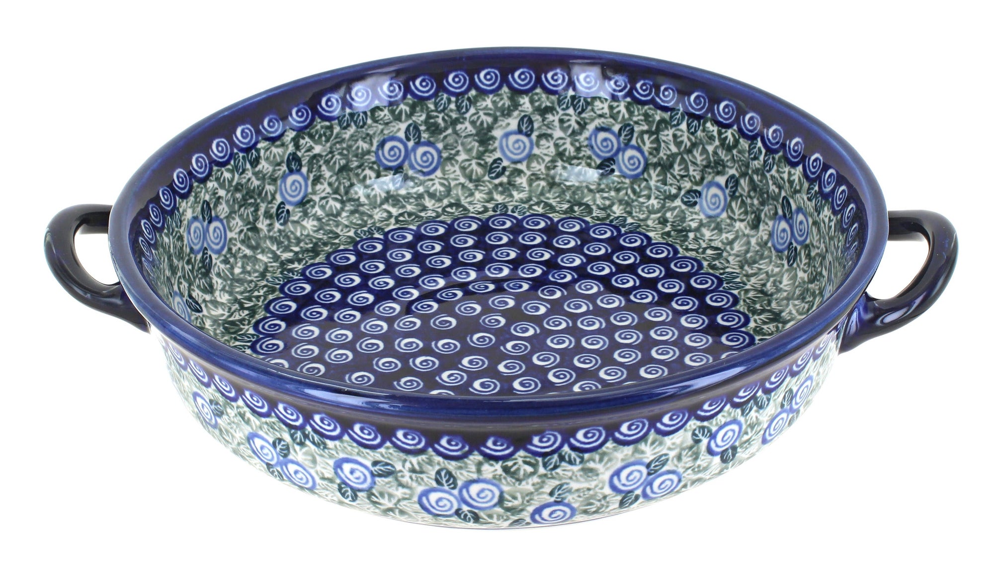 Zaklady Seaside Swirl Medium Bakeware — Polish Pottery
