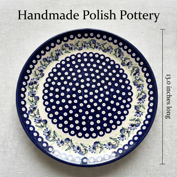 Detail image of Zaklady Sweet Annie Large Serving Piece — Polish Pottery