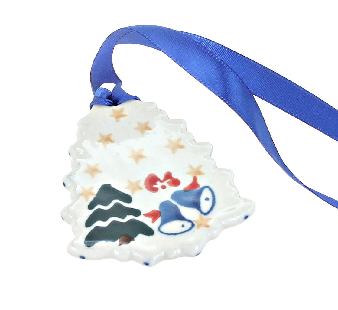 Ceramika Artystyczna Winter Bells Christmas Ornament — Polish Pottery